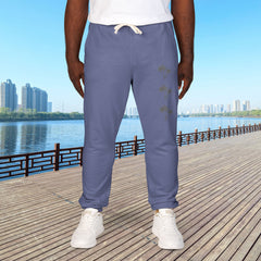 Cozy Botanical Fleece Sweatpants - Unisex Lounge Pants,