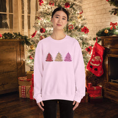 Christmas Leopard Print Trees Sweatshirt