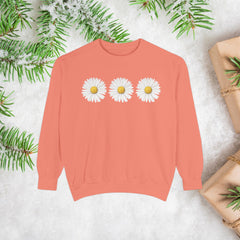 Daisy Unisex Garment-Dyed Sweatshirt -