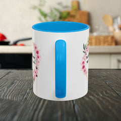 Joshua 24:15 Floral Faith Mug — "As for Me and My House, We Will Serve the Lord" (11oz/15oz)