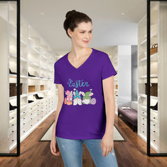 Easter Gnomes V-Neck Tee