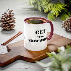 Get Somewhere Lightning Mug — Motivational Coffee Cup (11oz & 15oz)