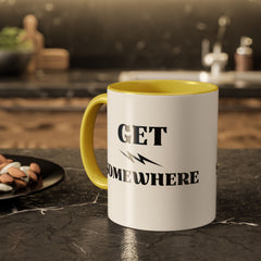 Get Somewhere Lightning Mug — Motivational Coffee Cup (11oz & 15oz)