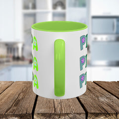 Pippa Floral Name Mug — Personalized Colorful Coffee Cup (11oz & 15oz)