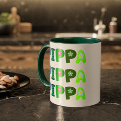 Pippa Floral Name Mug — Personalized Colorful Coffee Cup (11oz & 15oz)