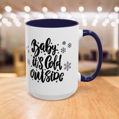 Winter-Themed Accent Coffee Mug