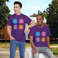 Floral Pop Tee — Retro Colorful Daisy Graphic T-Shirt