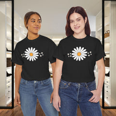 Daisy Graphic Tee — Minimal White Daisy Floral T‑Shirt