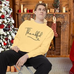 Thankful Sweatshirt - Cozy Unisex Garment with Inspirational Vibe,