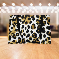 Chic Leopard Print Weekender Tote Bag
