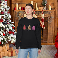 Christmas Leopard Print Trees Sweatshirt