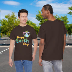 Earth Day T-Shirt — "Happy Earth Day" Cute Earth with Sunglasses Eco Graphic Tee