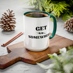 Get Somewhere Lightning Mug — Motivational Coffee Cup (11oz & 15oz)