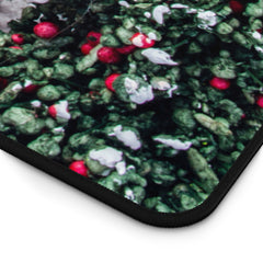 Festive Desk Mat with Holiday Scene, Christmas Desk Accessory,