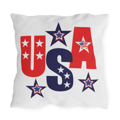 USA Patriotic Outdoor Pillows, 4th of July Decor