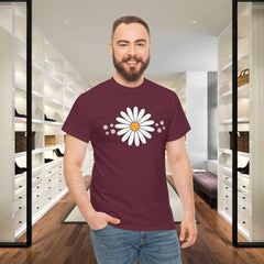 Daisy Graphic Tee — Minimal White Daisy Floral T‑Shirt