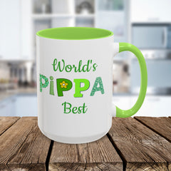 Pippa Floral Name Mug — Personalized Colorful Coffee Cup (11oz & 15oz)