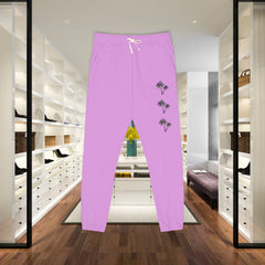 Cozy Botanical Fleece Sweatpants - Unisex Lounge Pants,