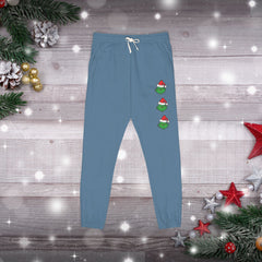 Festive Mean Green Holiday Unisex Fleece Sweatpants