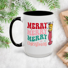 Merry Merry Merry and Bright Christmas Mugs