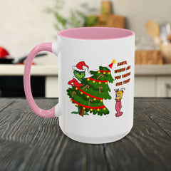 Holiday Mug Whimsical Design, Fun Christmas Gift,