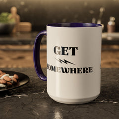 Get Somewhere Lightning Mug — Motivational Coffee Cup (11oz & 15oz)