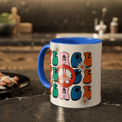 Colorful Peace Sign Mugs