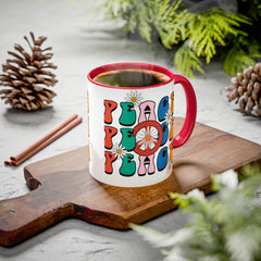 Colorful Peace Sign Mugs