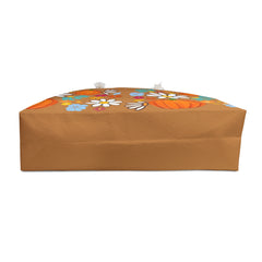 Autumn Floral Weekender Bag, Fall Travel Tote,
