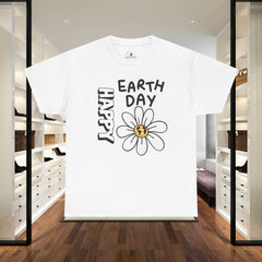 Earth Day Daisy T-Shirt — "Happy Earth Day" Graphic Tee