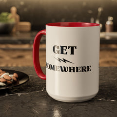 Get Somewhere Lightning Mug — Motivational Coffee Cup (11oz & 15oz)