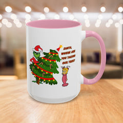 Holiday Mug Whimsical Design, Fun Christmas Gift,