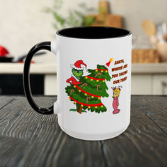 Holiday Mug Whimsical Design, Fun Christmas Gift,