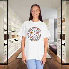 Flower Power Peace T-Shirt, Unisex Boho Tee,
