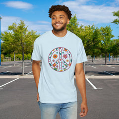 Flower Power Peace T-Shirt, Unisex Boho Tee,
