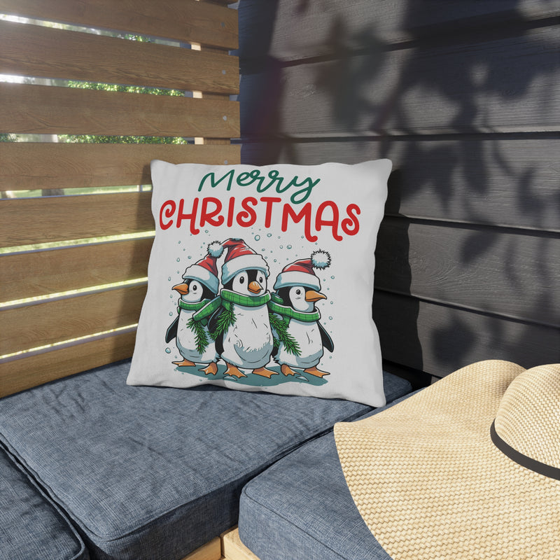 Festive Penguin Pillows - Merry Christmas