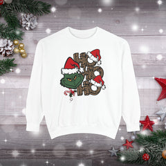 Festive Ho Ho Ho Sweatshirt, Holiday Winter Fashion,