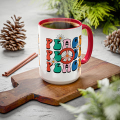 Colorful Peace Sign Mugs