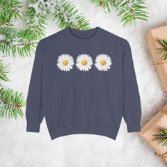 Daisy Unisex Garment-Dyed Sweatshirt -