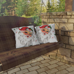 Retro Santa Claus Christmas Decor Throw Pillow