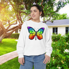 Rainbow Butterfly Unisex Sweatshirt