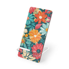 Floral Smartphone Stand - Colorful Mobile Display Holder,