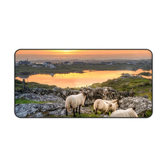 Scottish Highlands Serene Landscape Desk Mat