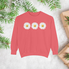 Daisy Unisex Garment-Dyed Sweatshirt -