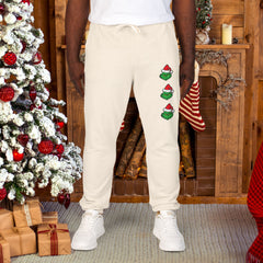 Festive Mean Green Holiday Unisex Fleece Sweatpants