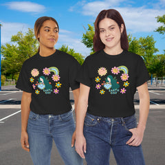 Earth Day Cute Floral Graphic Tee — "Earth Day" Cute Planet & Flowers T-Shirt