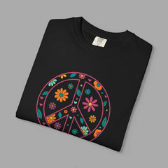 Flower Power Peace T-Shirt, Unisex Boho Tee,