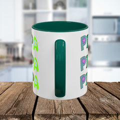 Pippa Floral Name Mug — Personalized Colorful Coffee Cup (11oz & 15oz)