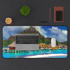 Tropical Paradise Desk Mat - Relaxing Office Decor