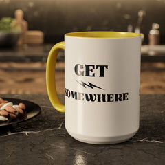 Get Somewhere Lightning Mug — Motivational Coffee Cup (11oz & 15oz)